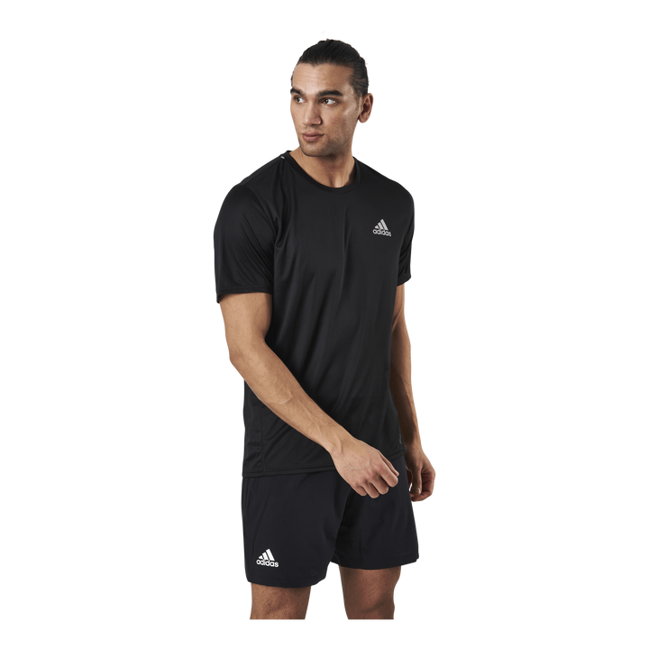 Adidas Fast Primeblue Tee Men Black / Reflective Silver