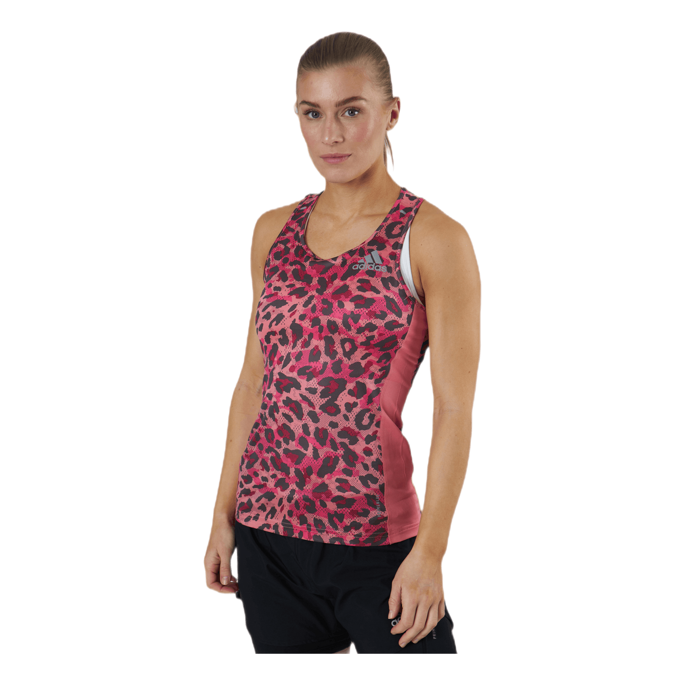 Adidas Fast Primeblue Tank Graphic Women Hazy Rose / Multicolor