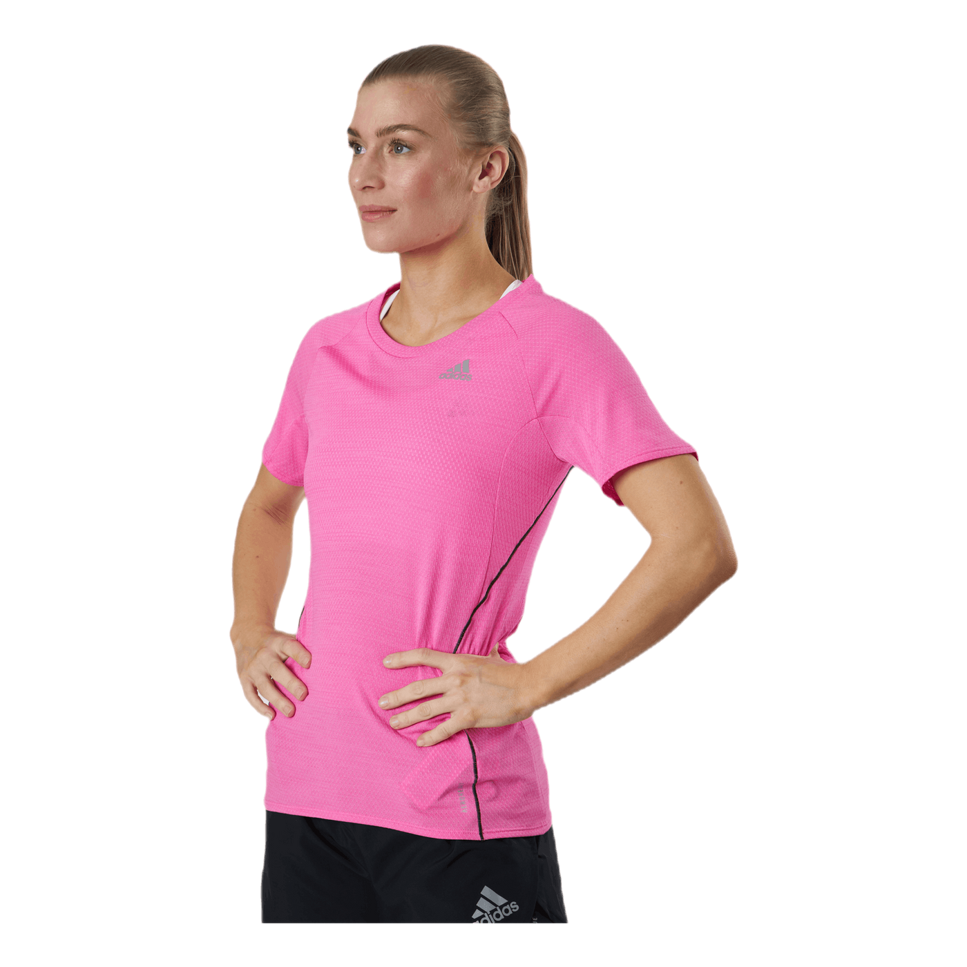 Adidas Runner Tee Women Screaming Pink
