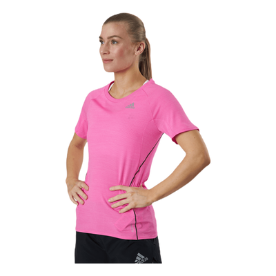 Adidas Runner Tee Women Screaming Pink
