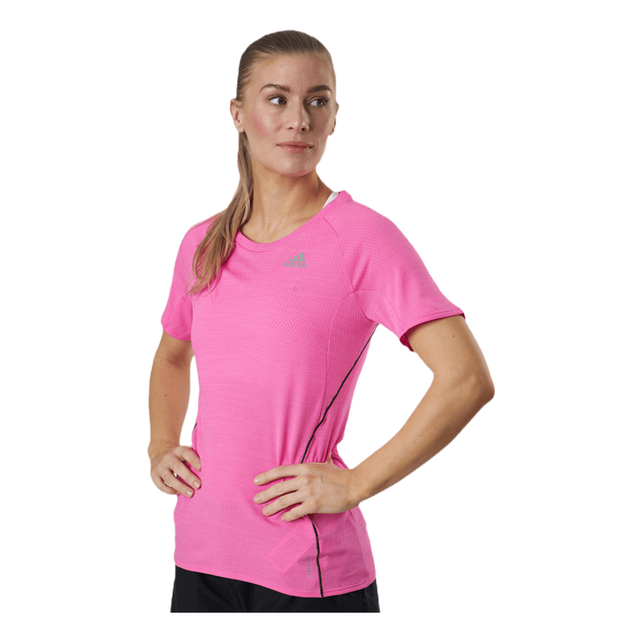 Adidas Runner Tee Women Screaming Pink