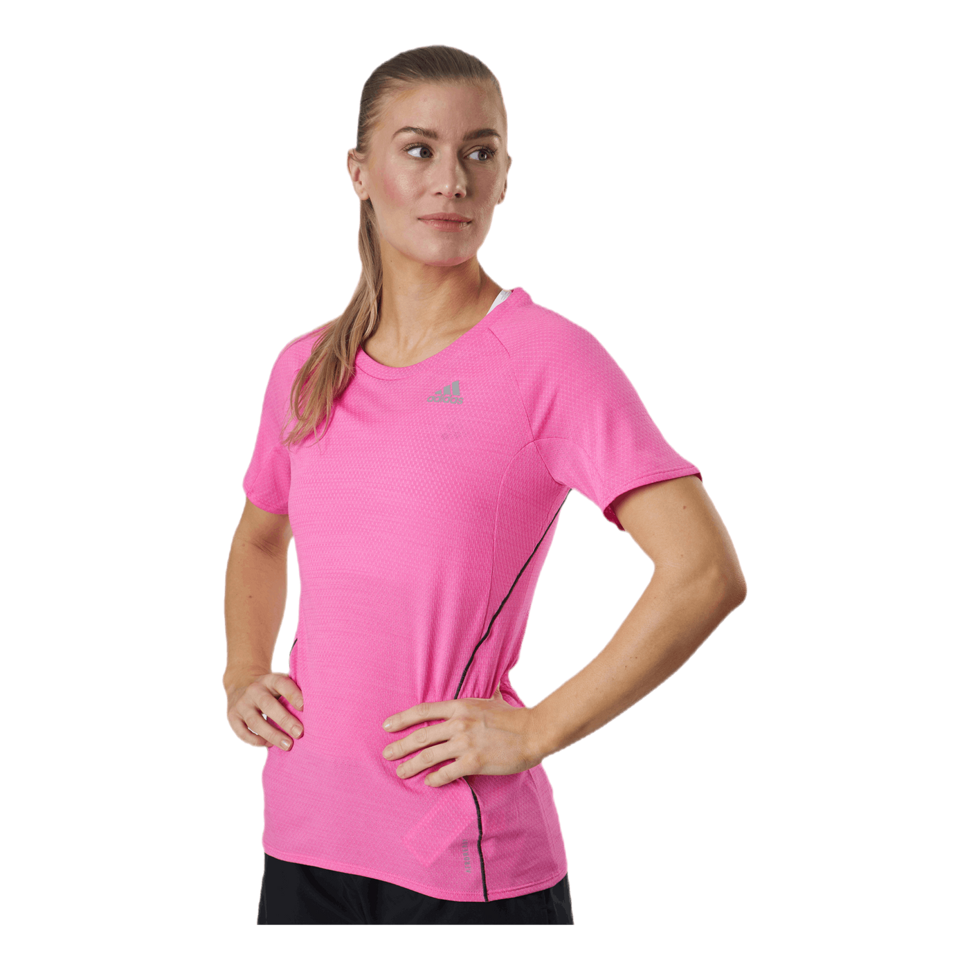Adidas Runner Tee Women Screaming Pink