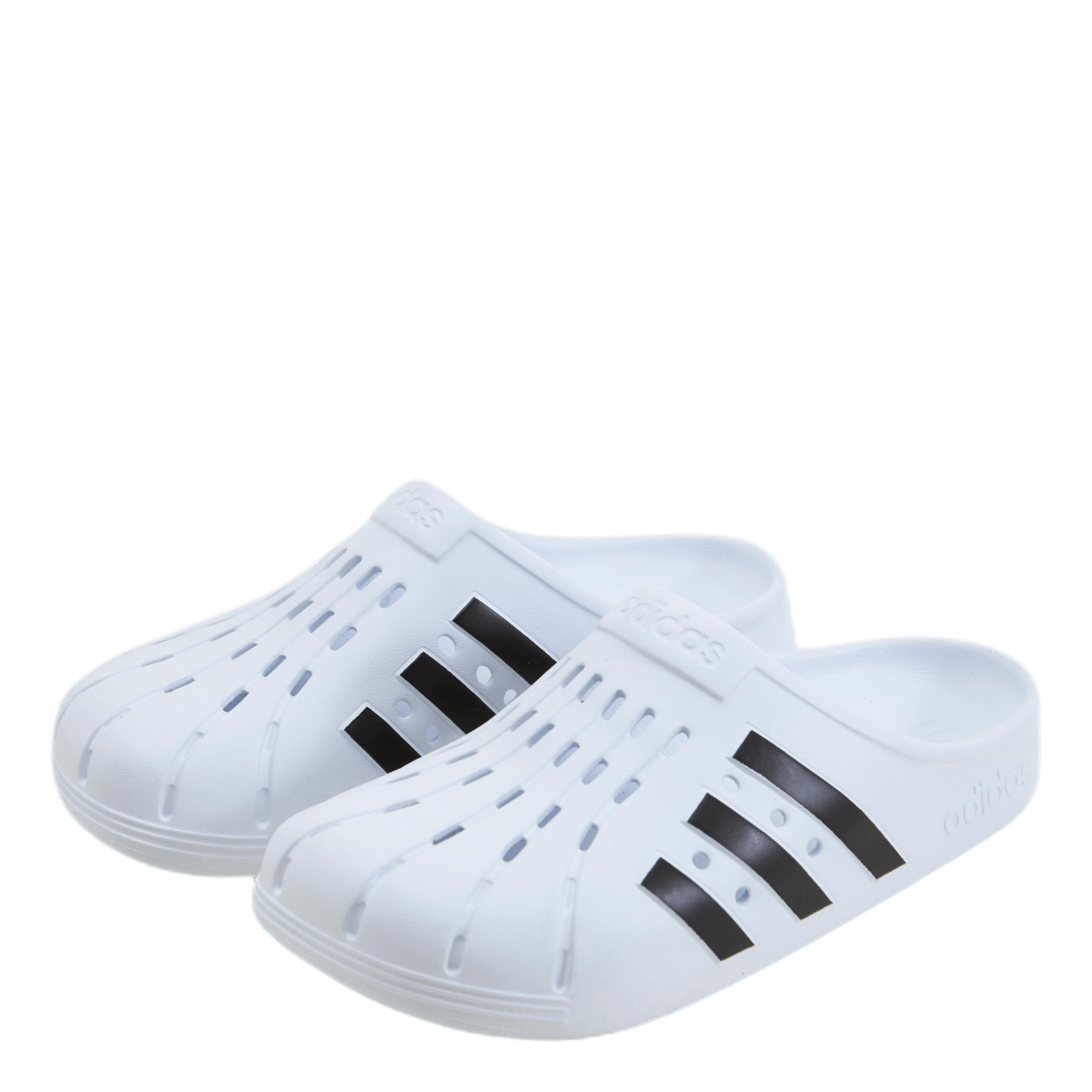 Adilette Clogs Cloud White / Core Black / Cloud White