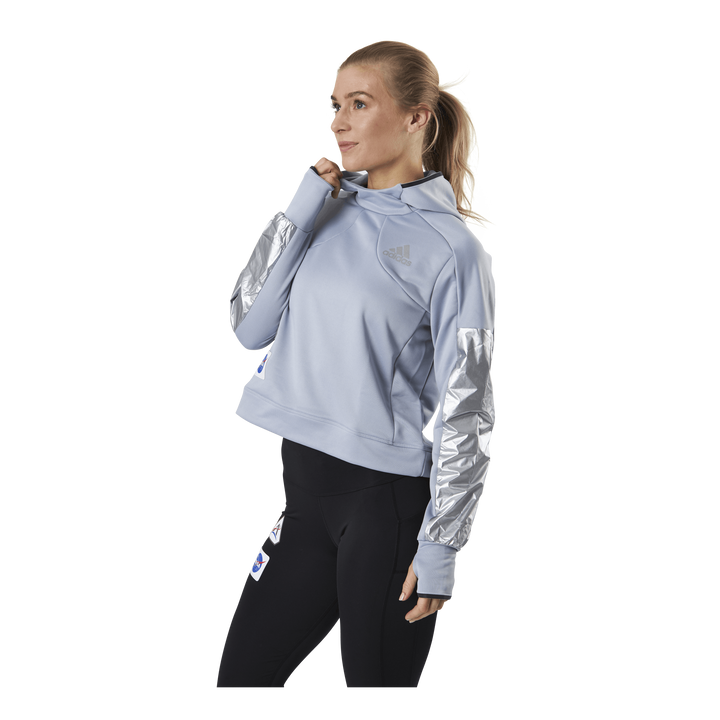 Space Race Hoodie Women Halo Silver