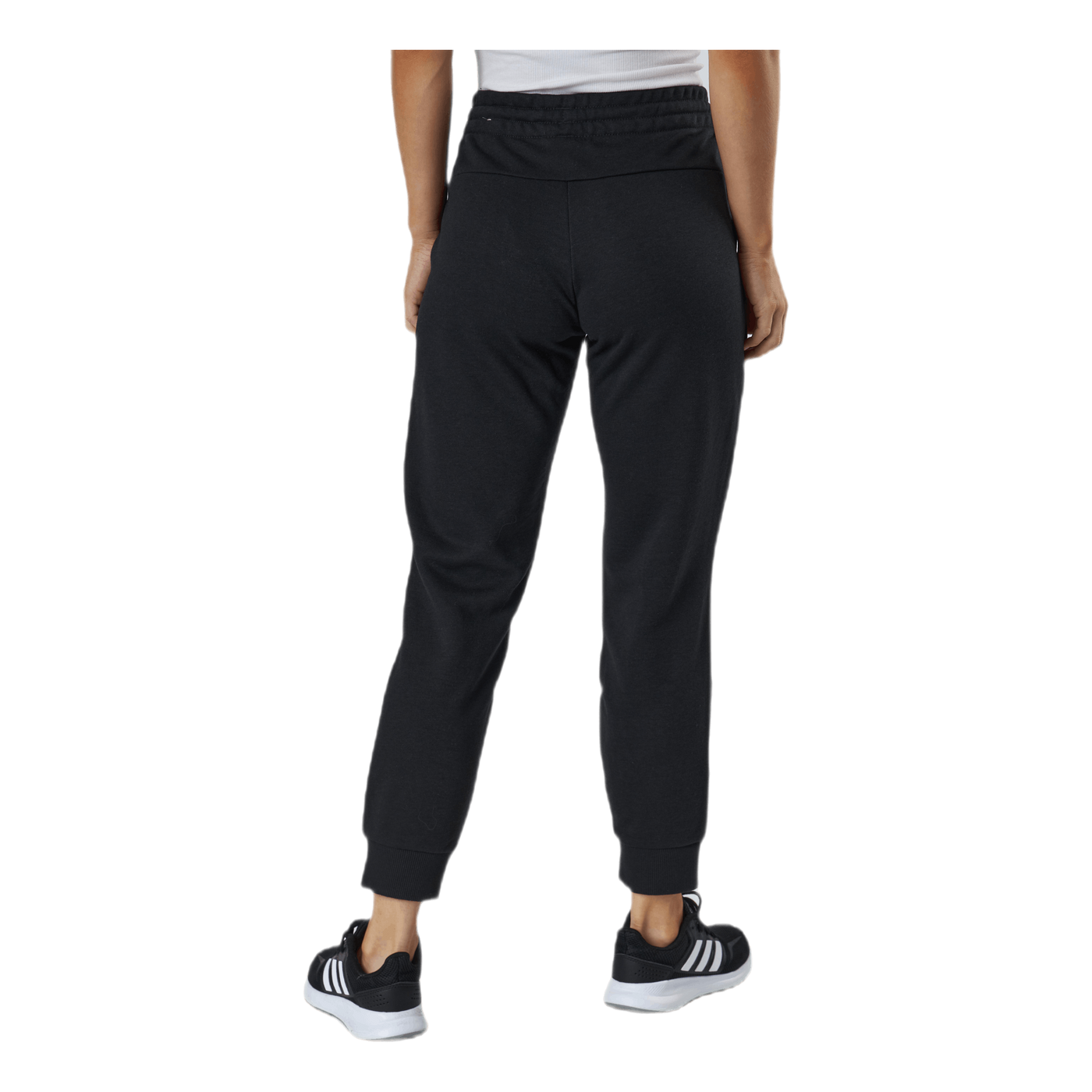 Essentials Regular Tapered Cuffed 7/8 Pant Black / White