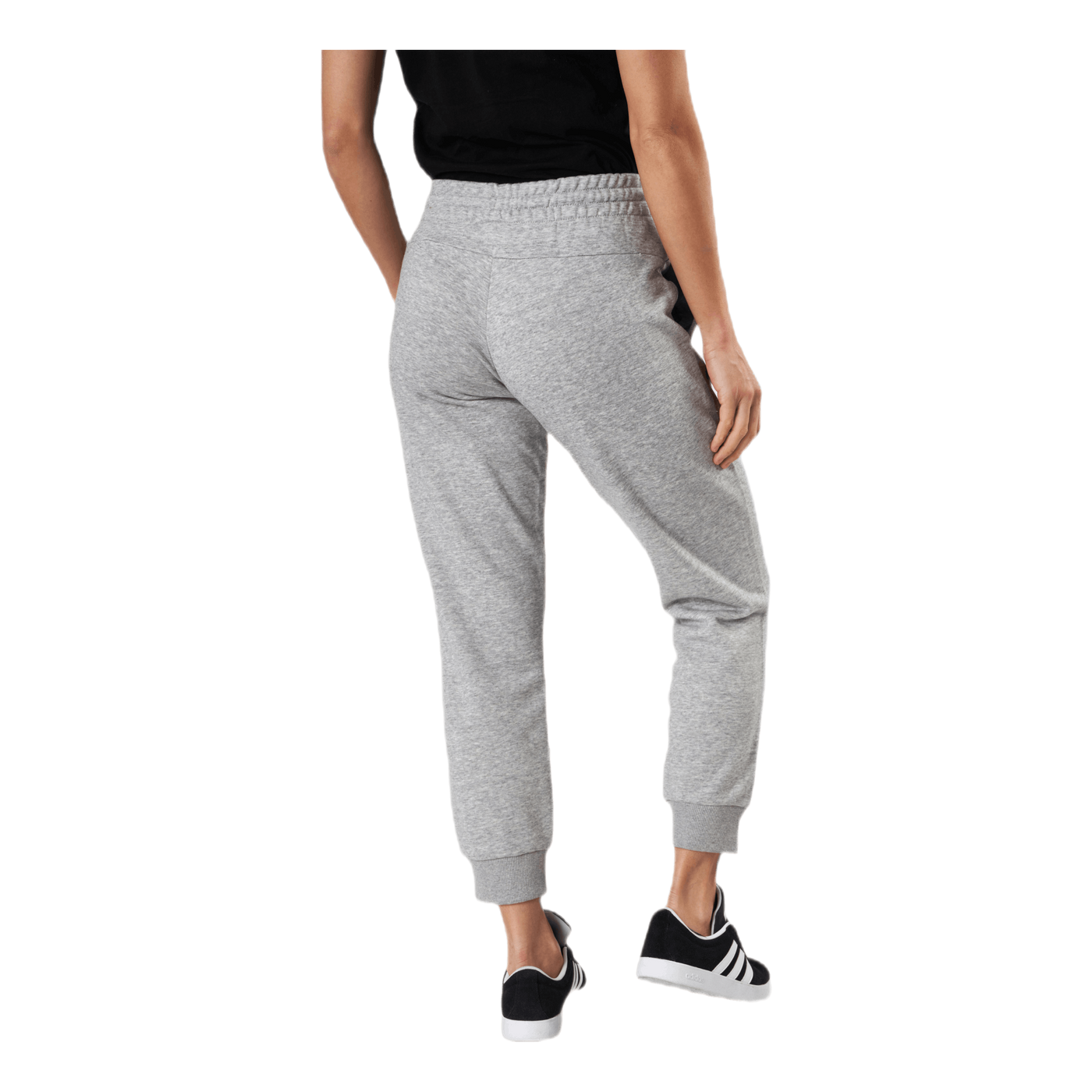 Essentials Regular Tapered Cuffed 7/8 Pant Medium Grey Heather / White