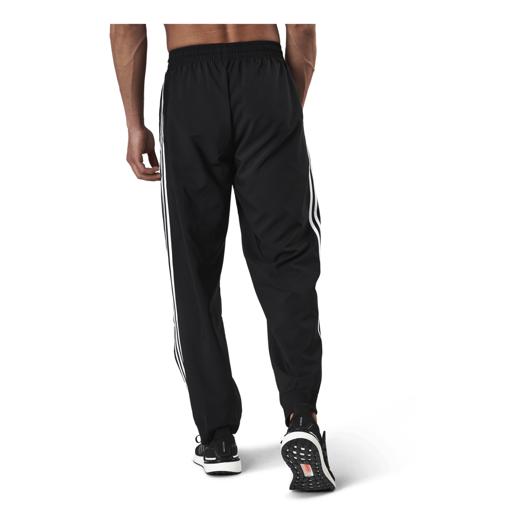 Essentials Tapered Cuff 3 Stripes Pants Black