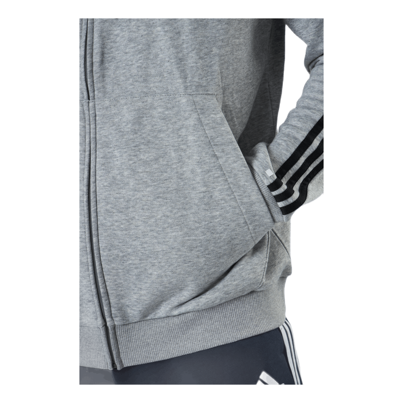 Essentials Full-Zip Hoodie Medium Grey Heather / Black