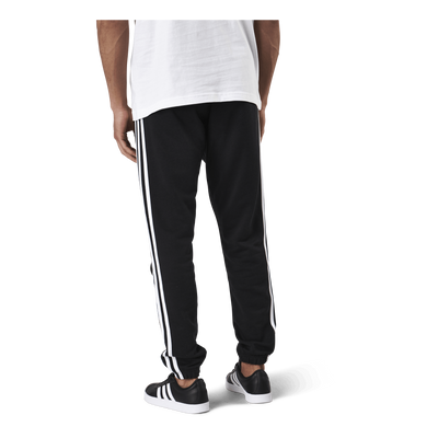 Essentials Tapered Elasticcuff 3 Stripes Pant Black / White