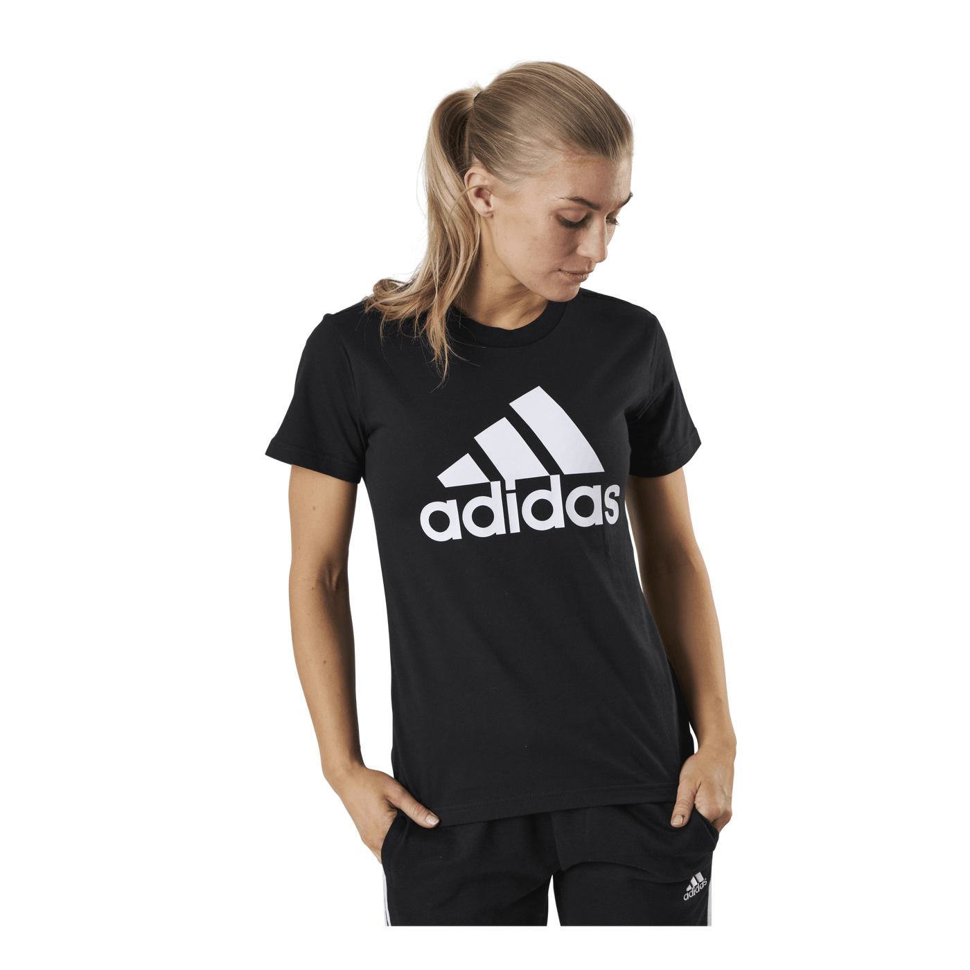 Essentials Regular T-Shirt Black / White
