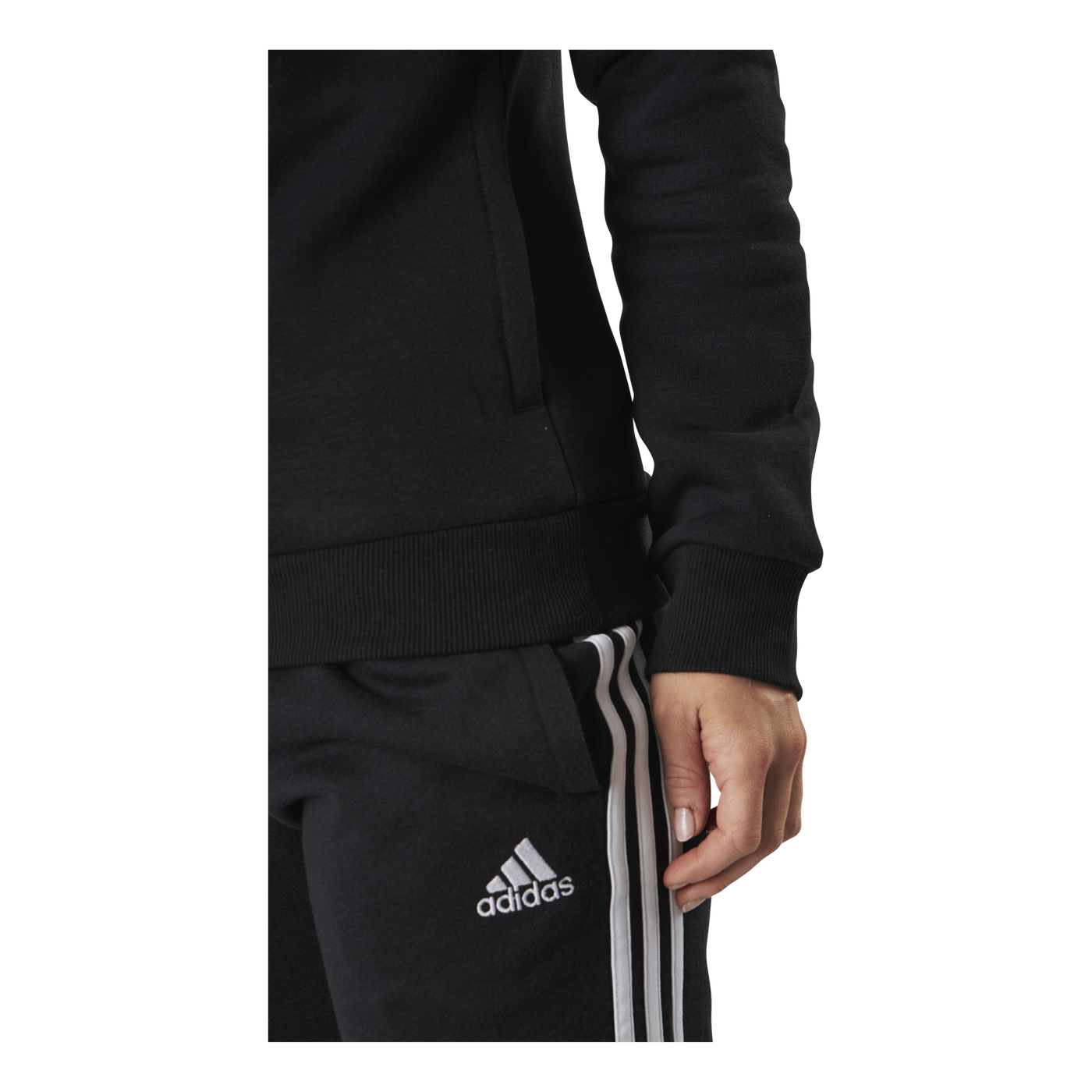 Essentials Hoodie Black / White