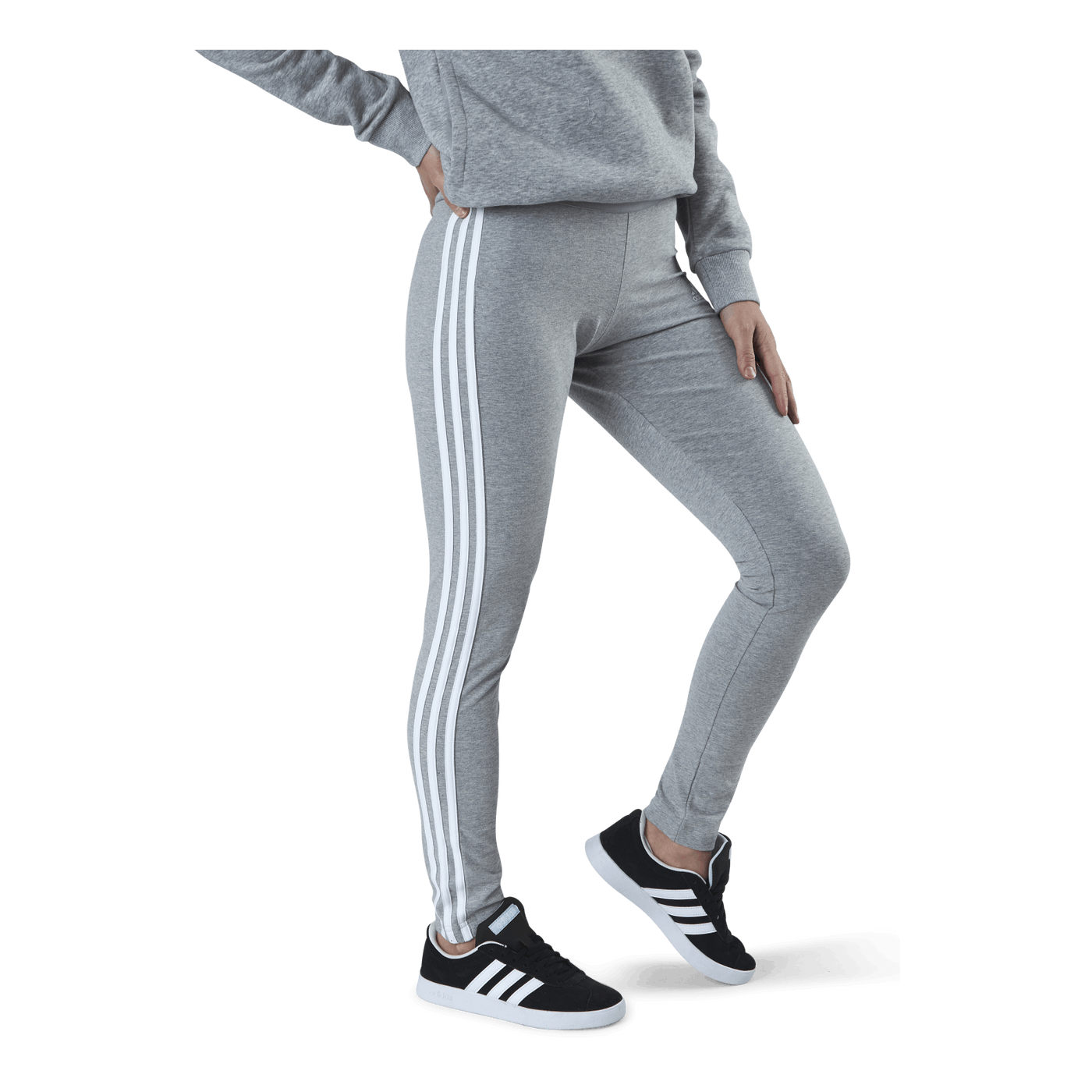 Essentials Legging Medium Grey Heather / White