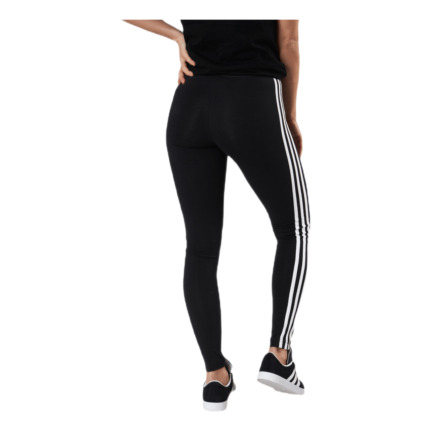 3 Stripes Leggings Black / White