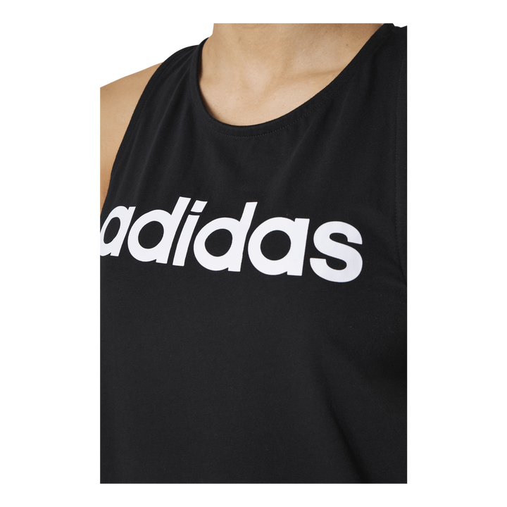 Essentials Loose Logo Tank Top Black / White