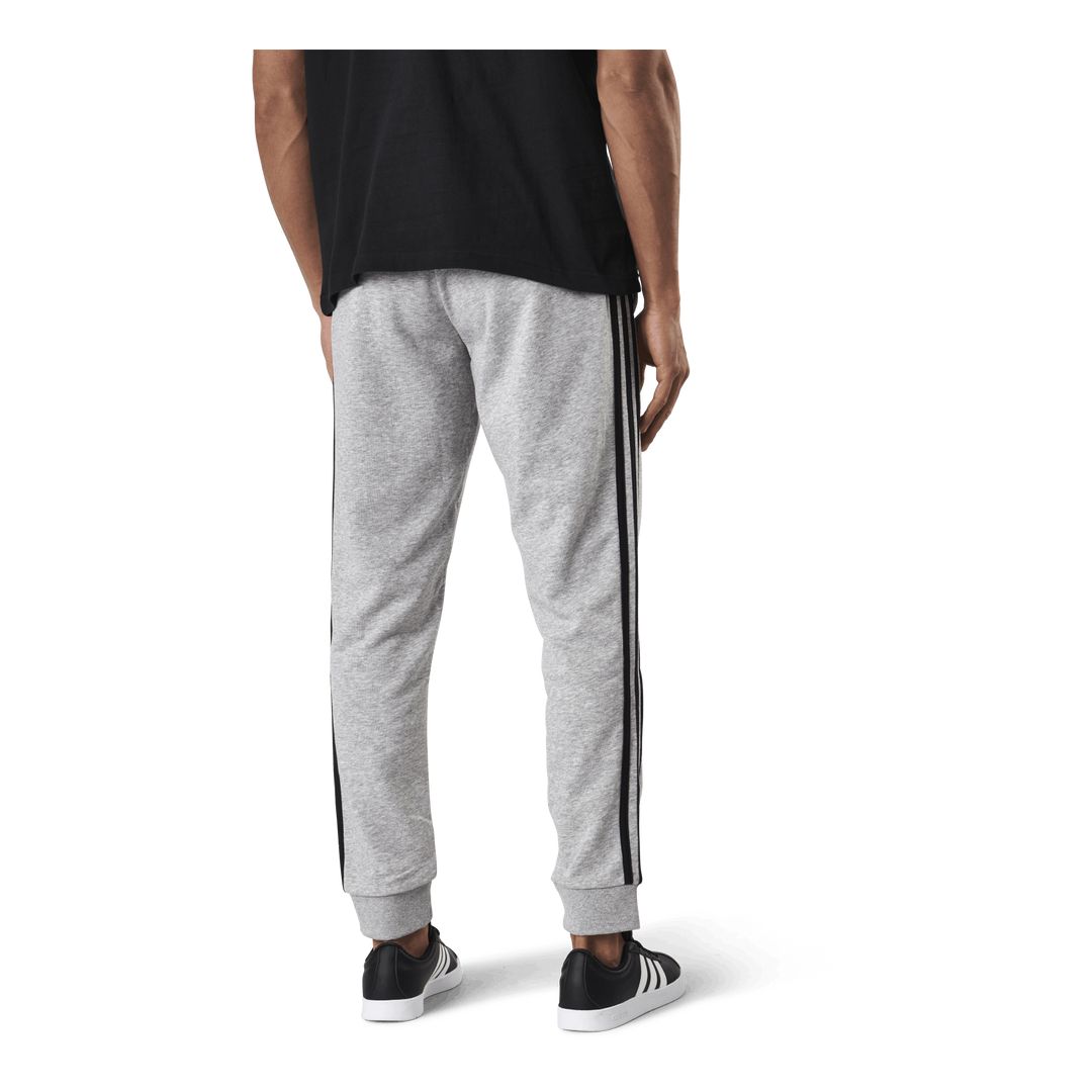 Essentials Tapered Cuff 3 Stripes Pants Medium Grey Heather / Black