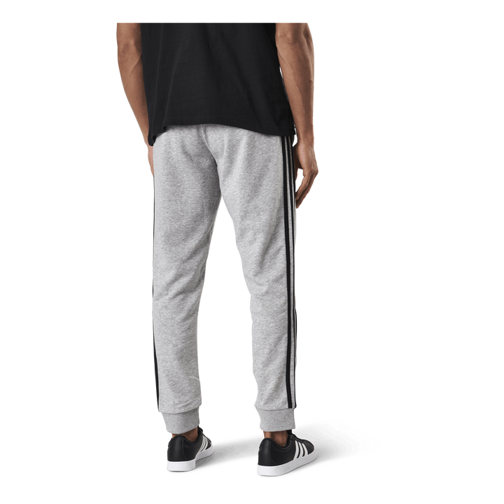 Essentials Tapered Cuff 3 Stripes Pants Medium Grey Heather / Black
