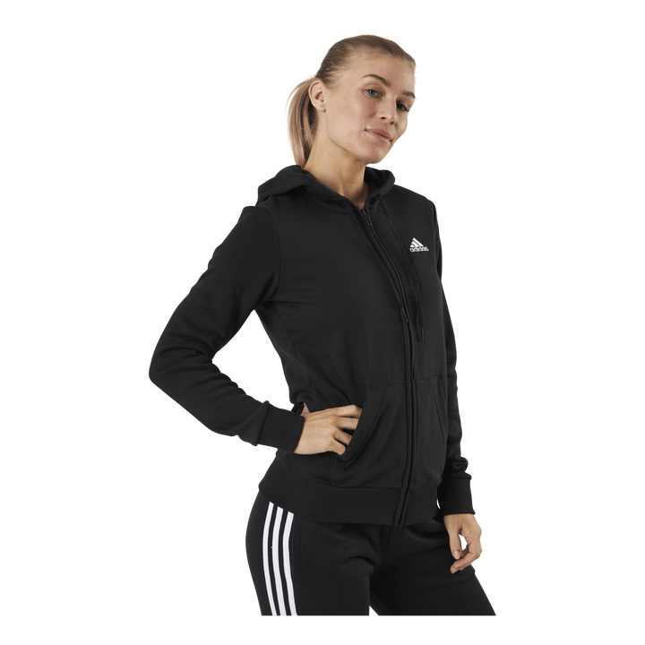 Essentials Full-Zip Hoodie Black / White