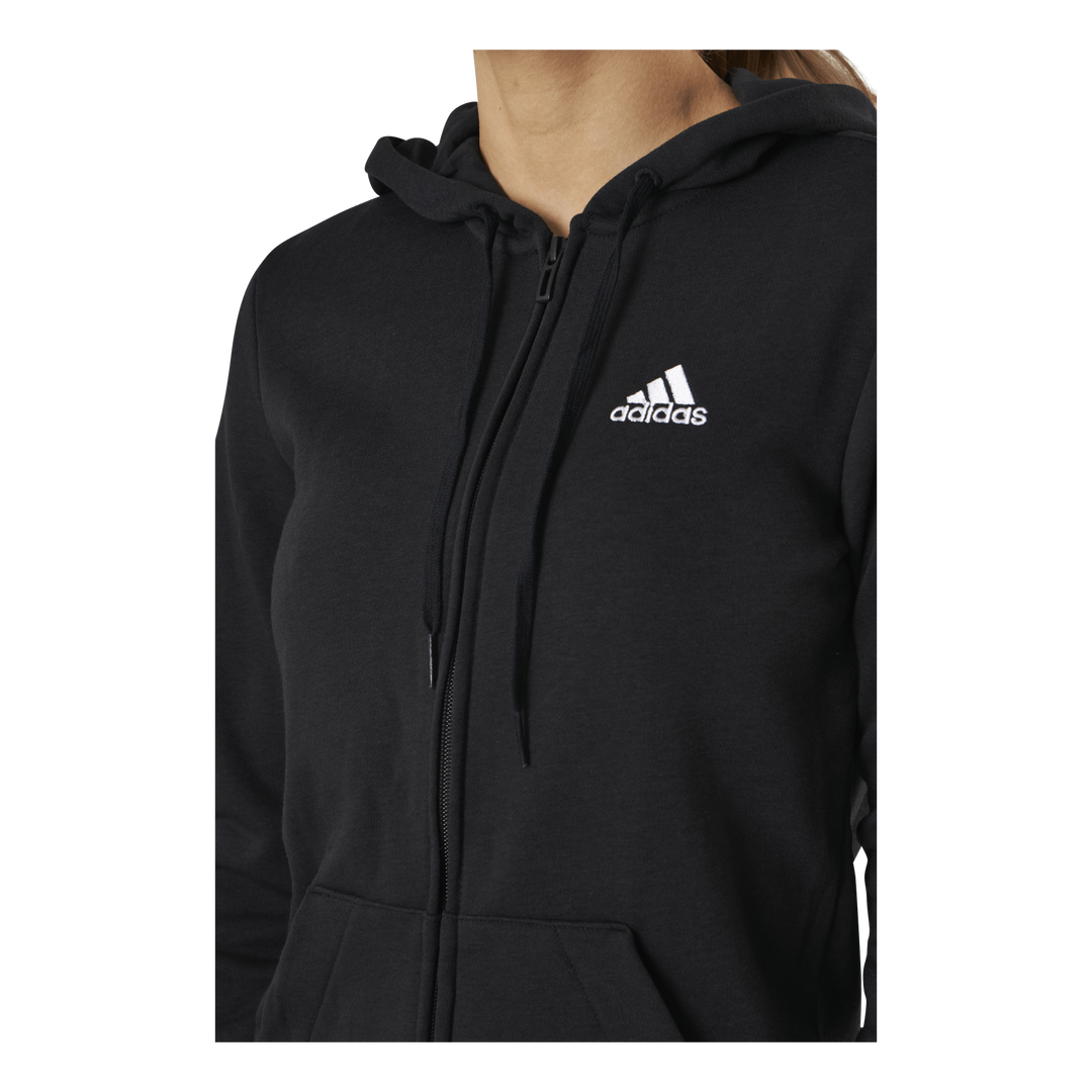 Essentials Full-Zip Hoodie Black / White