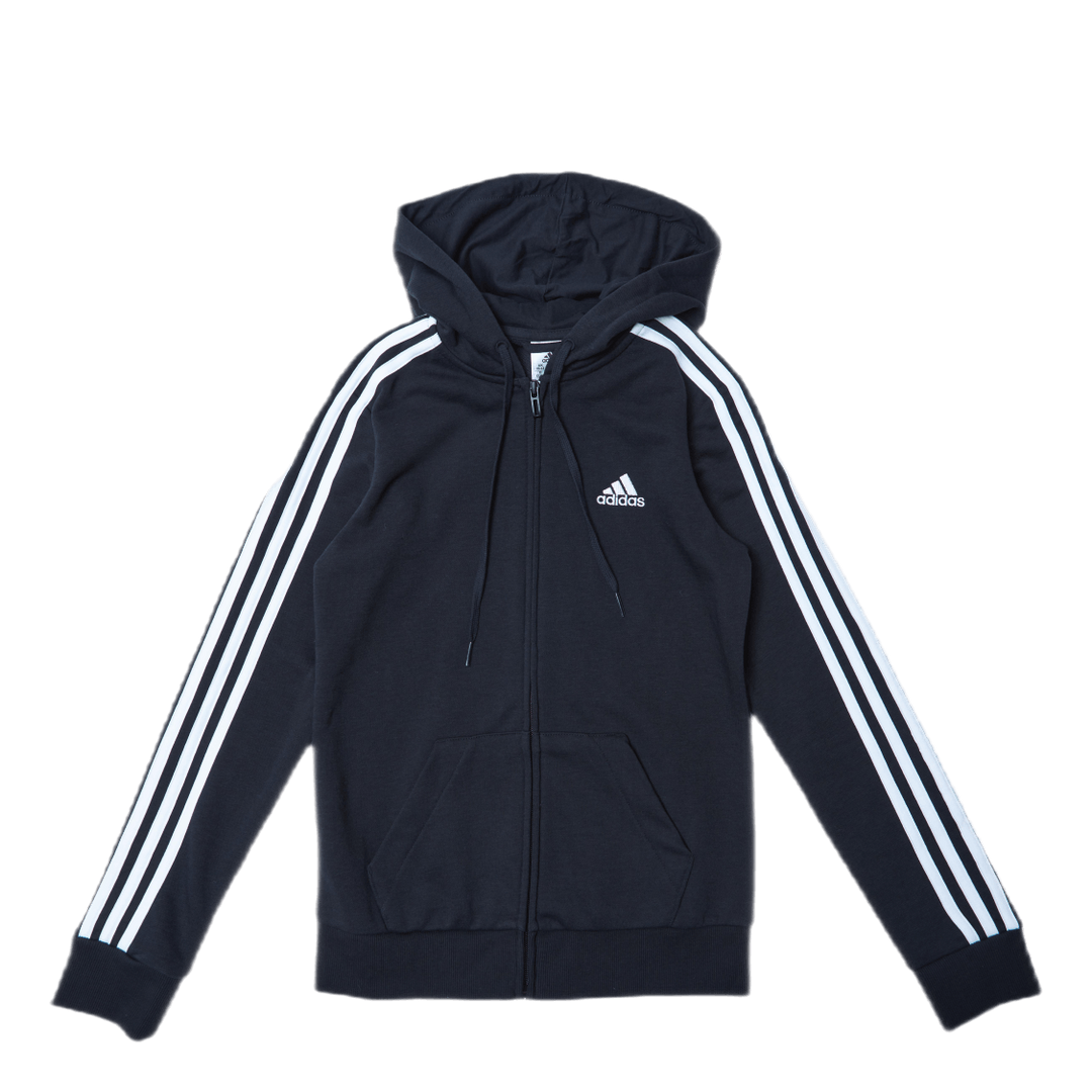 Essentials Full-Zip Hoodie Black / White