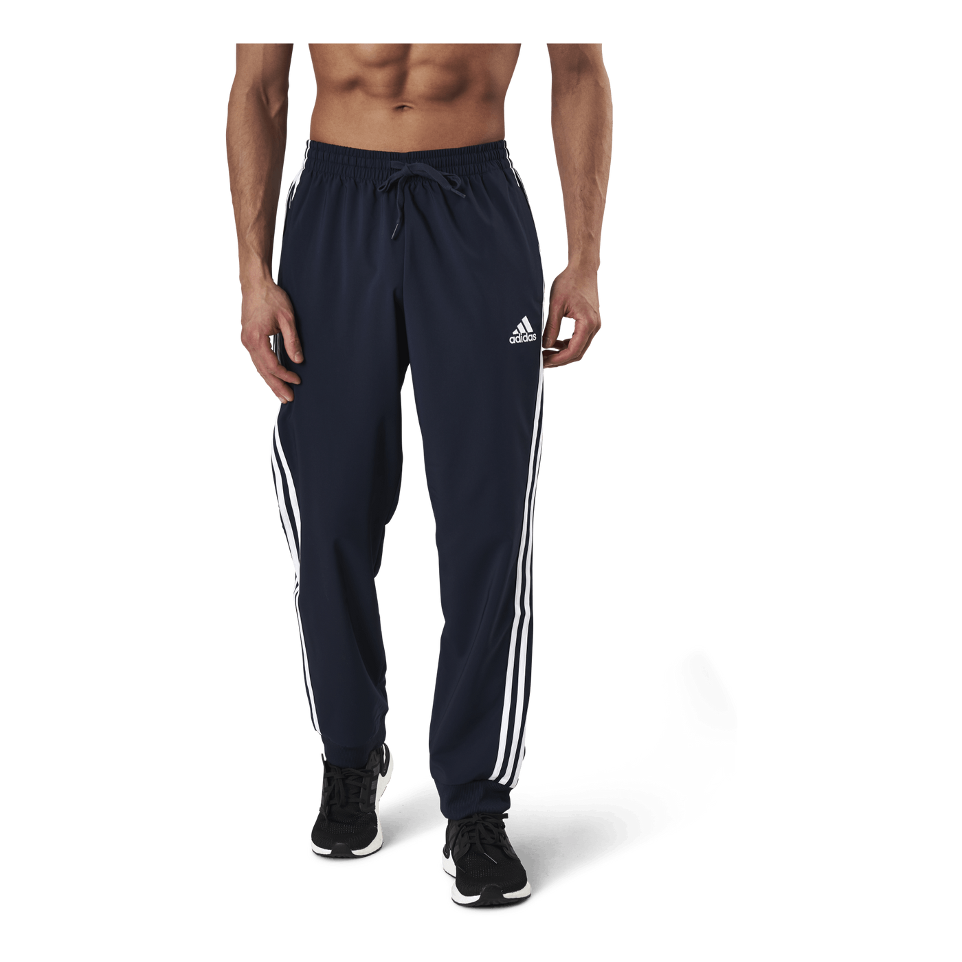 Essentials Tapered Cuff 3 Stripes Pants Legend Ink