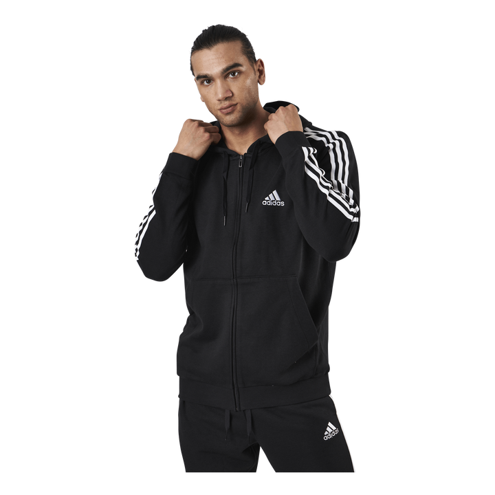 Essentials Full-Zip Hoodie Black / White