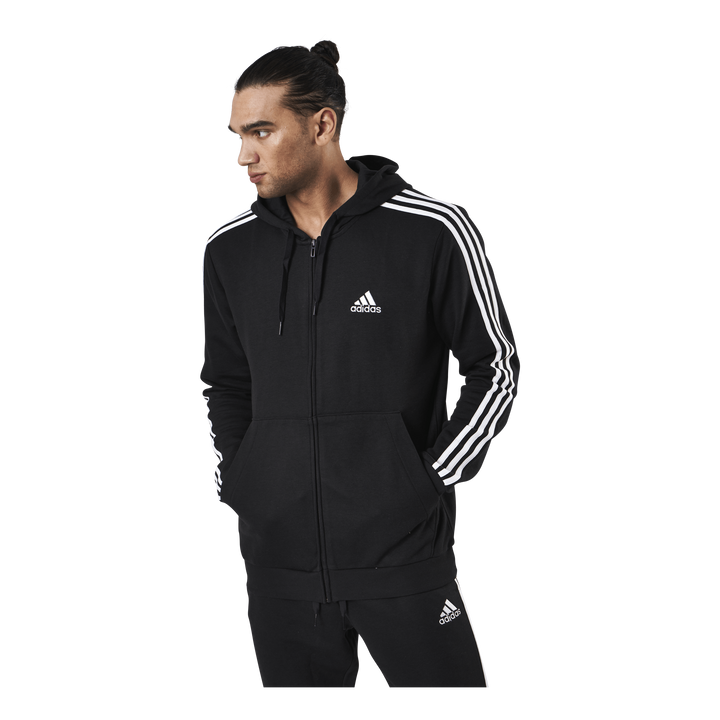 Essentials Full-Zip Hoodie Black / White