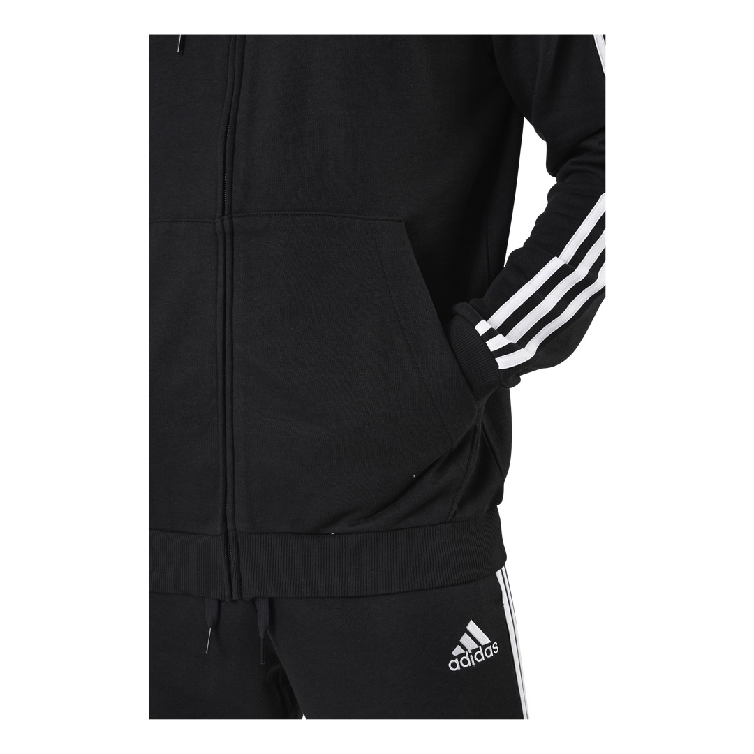 Essentials Full-Zip Hoodie Black / White