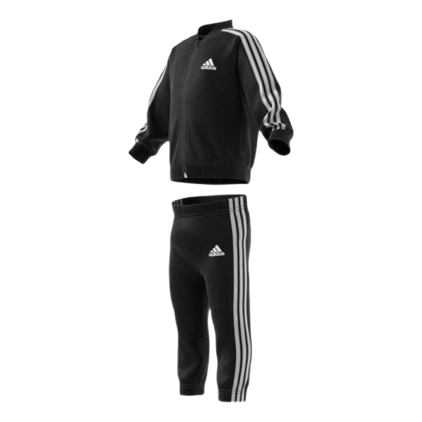 3 Stripes Tricot Tracksuit Black