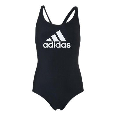 Girls Badge Of Sports Swimsuit Black / White