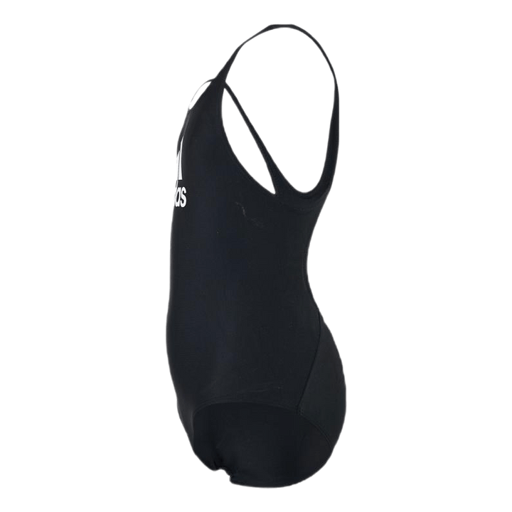Girls Badge Of Sports Swimsuit Black / White