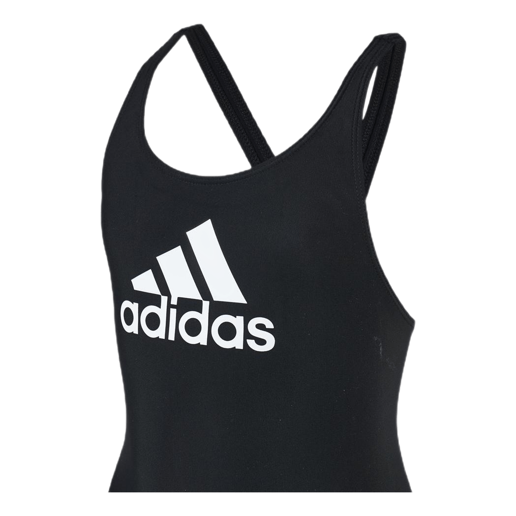 Girls Badge Of Sports Swimsuit Black / White