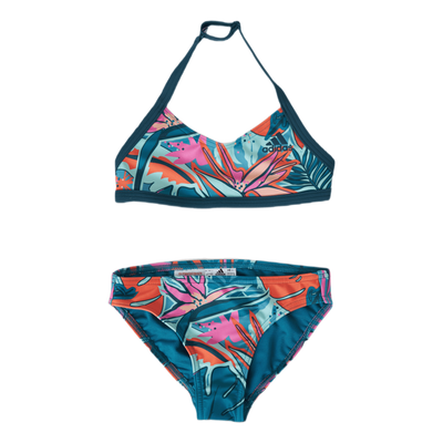 Girls Flower Bikini Active Teal / Wild Teal