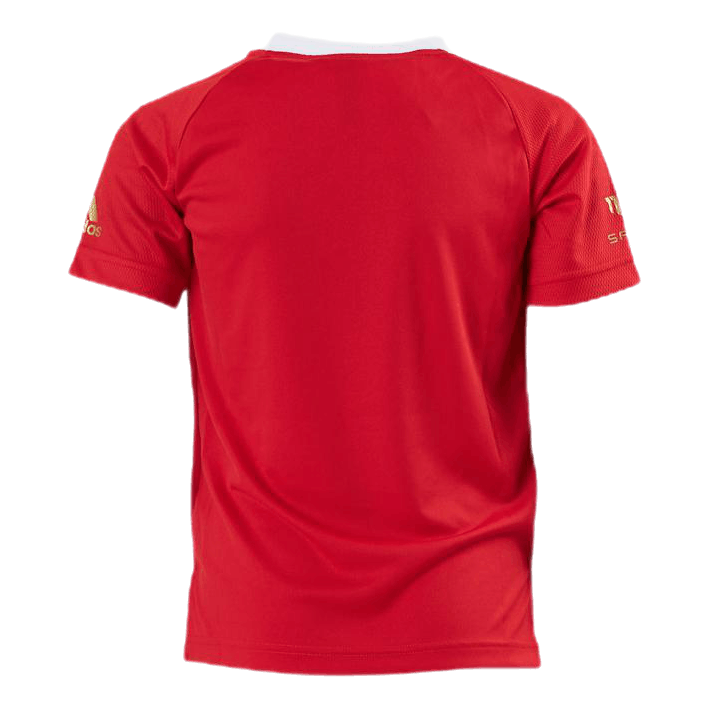 Boys Salah Aeroready Football T-Shirt Vivid Red / Gold Metallic
