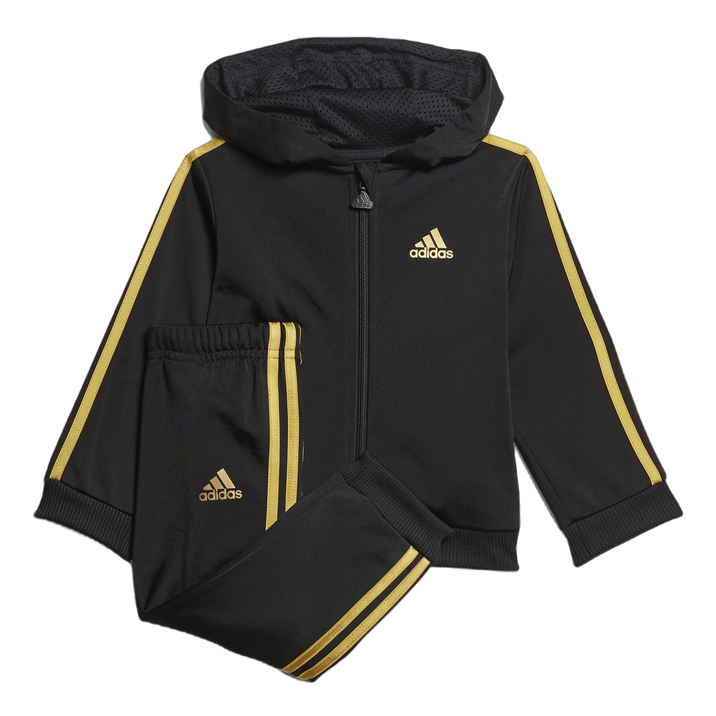 Shiny Bold 49 Allover Print Jogger Set Black