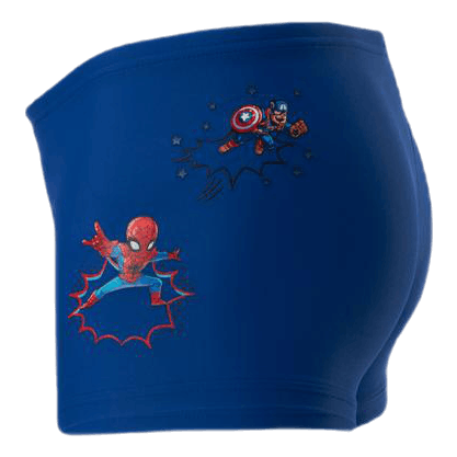 Marvel Superhero Boys Swim Brief Team Royal Blue / Vivid Red