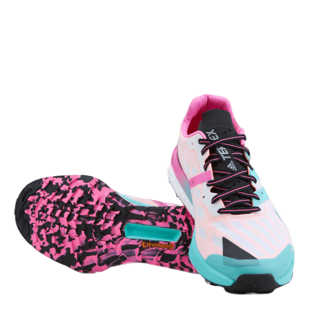 Terrex Speed Ultra Trail Running Shoes Cloud White / Acid Mint / Screaming Pink