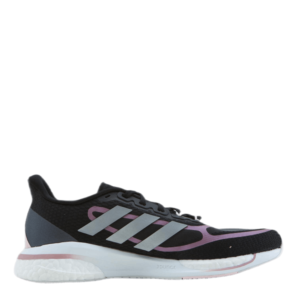 Supernova+ Shoes Core Black / Silver Metallic / Pink Met.