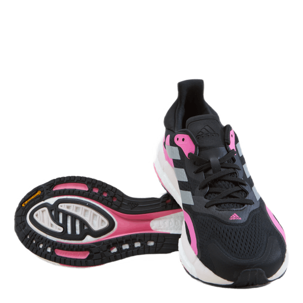 SolarBoost 3 Shoes Core Black / Screaming Pink / Halo Silver