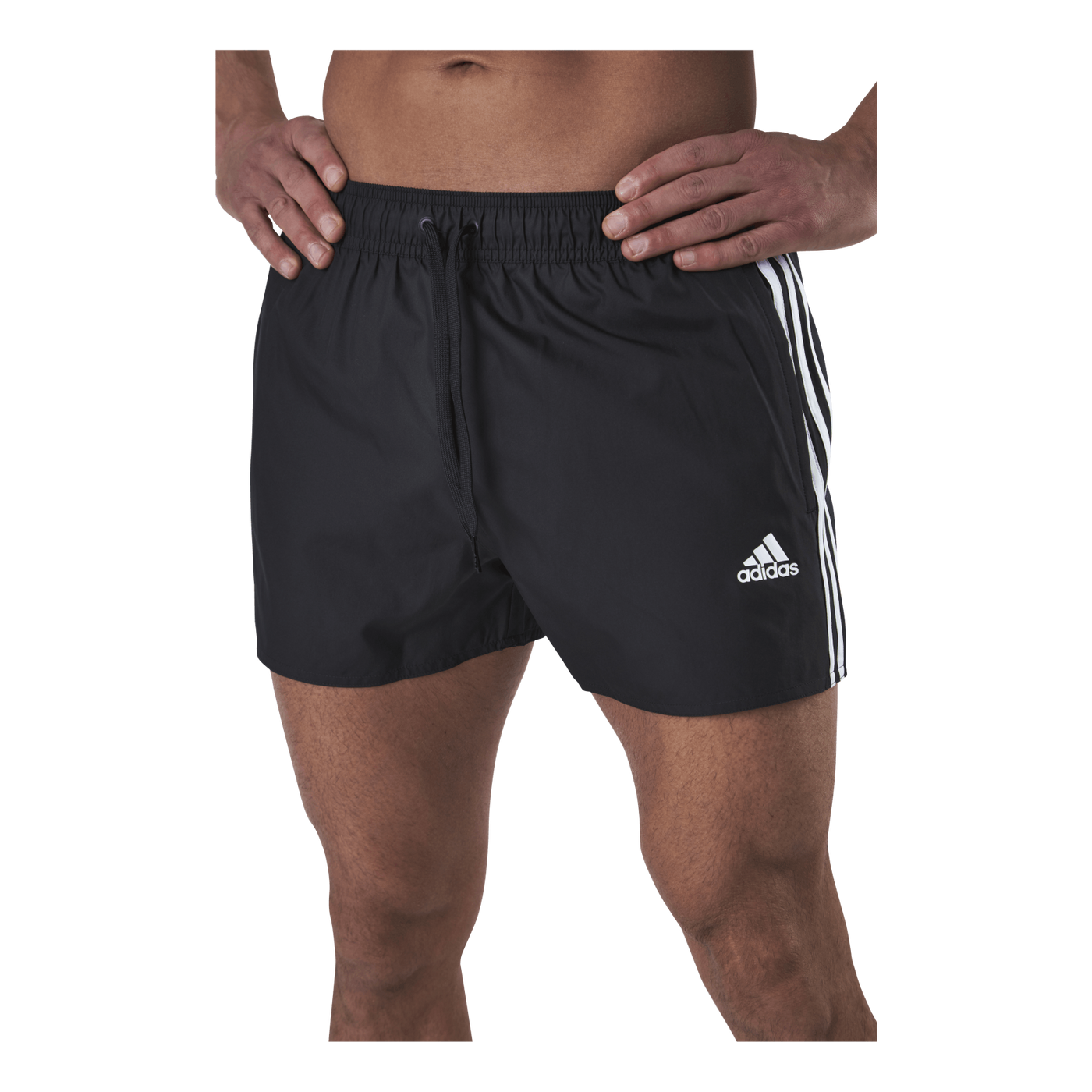 Very Short Length Classic 3Stripes Swim Short Black