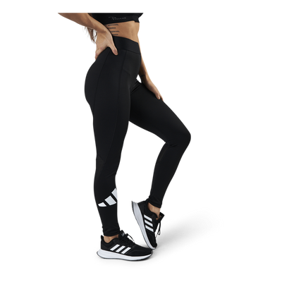 Techfit Adi Life Mid Rise Long Bos Tight Black / Black / White