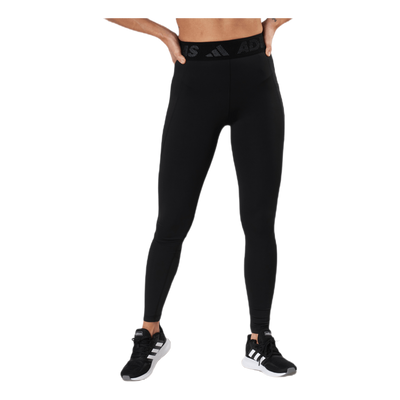 Techfit Long Branded Elastic Tight Black / White