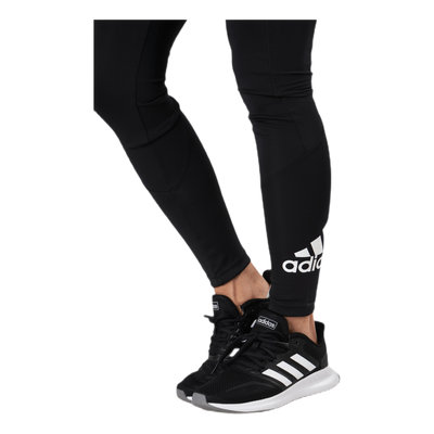 Big Logo Sport Tights Black / Black / White