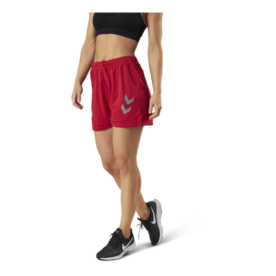 Poly Shorts Red