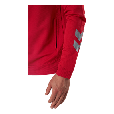 Poly Zip Jacket Red