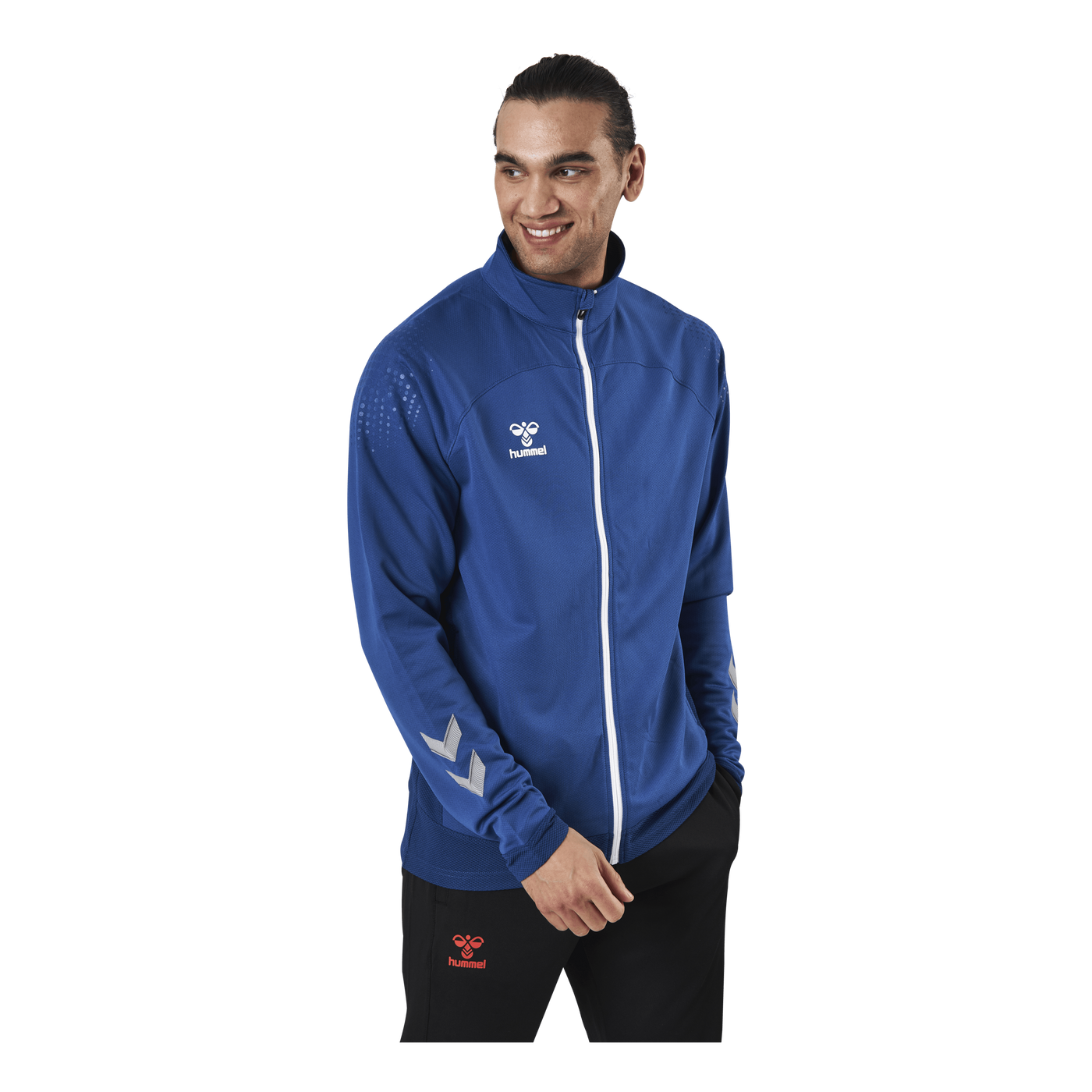 Poly Zip Jacket Blue