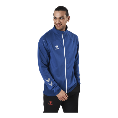 Poly Zip Jacket Blue