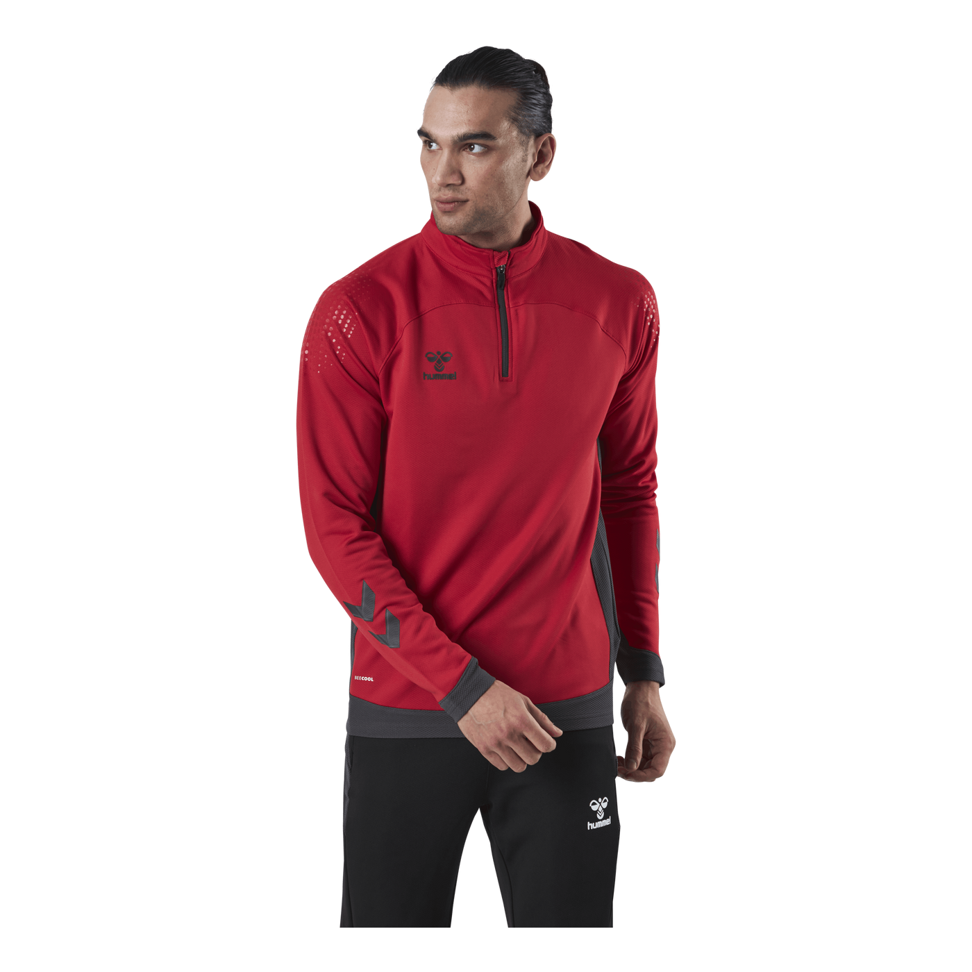 Half Zip Red