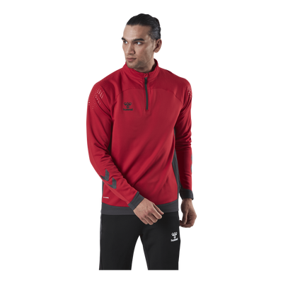 Half Zip Red