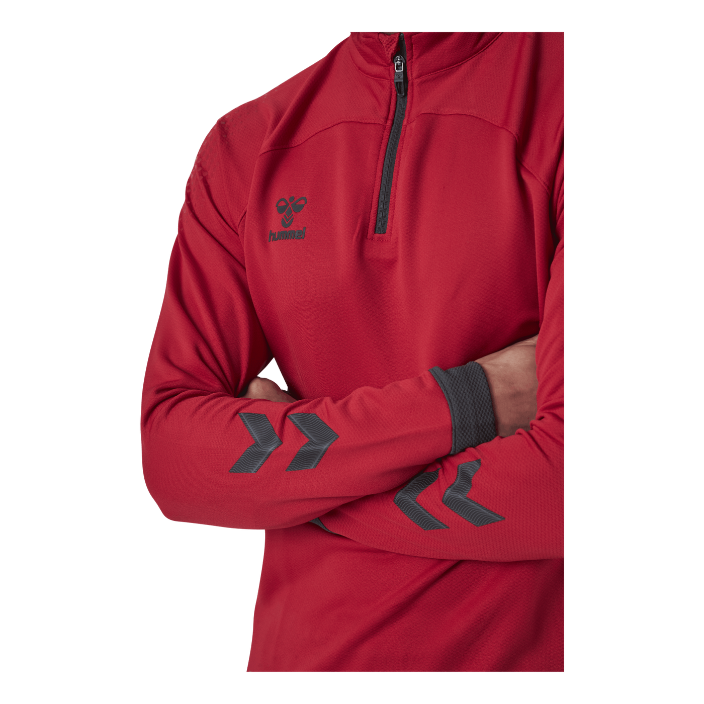 Half Zip Red