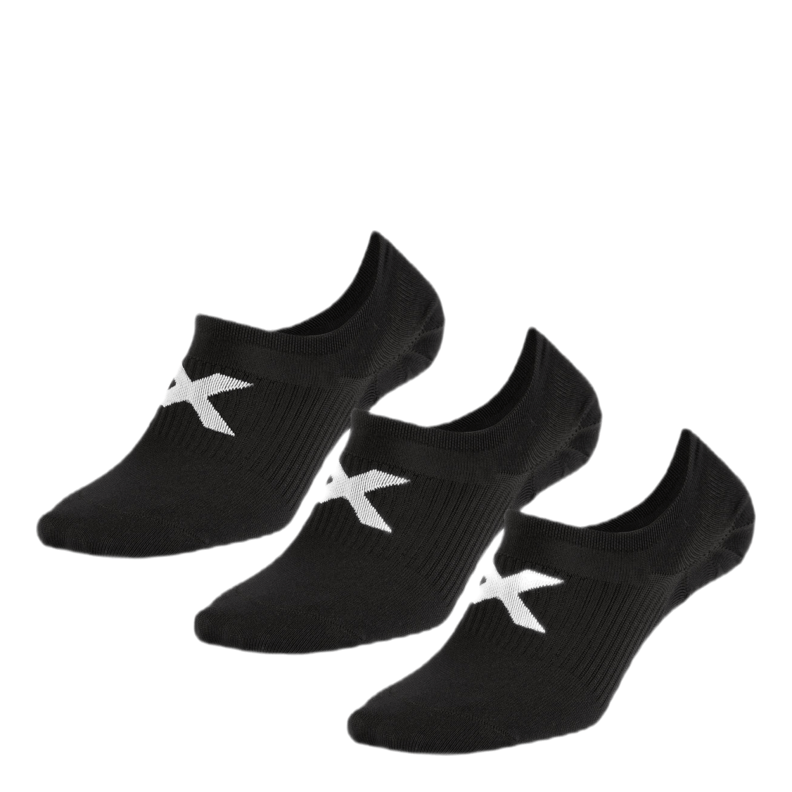 Invisible Socks 3-Pack Black/White
